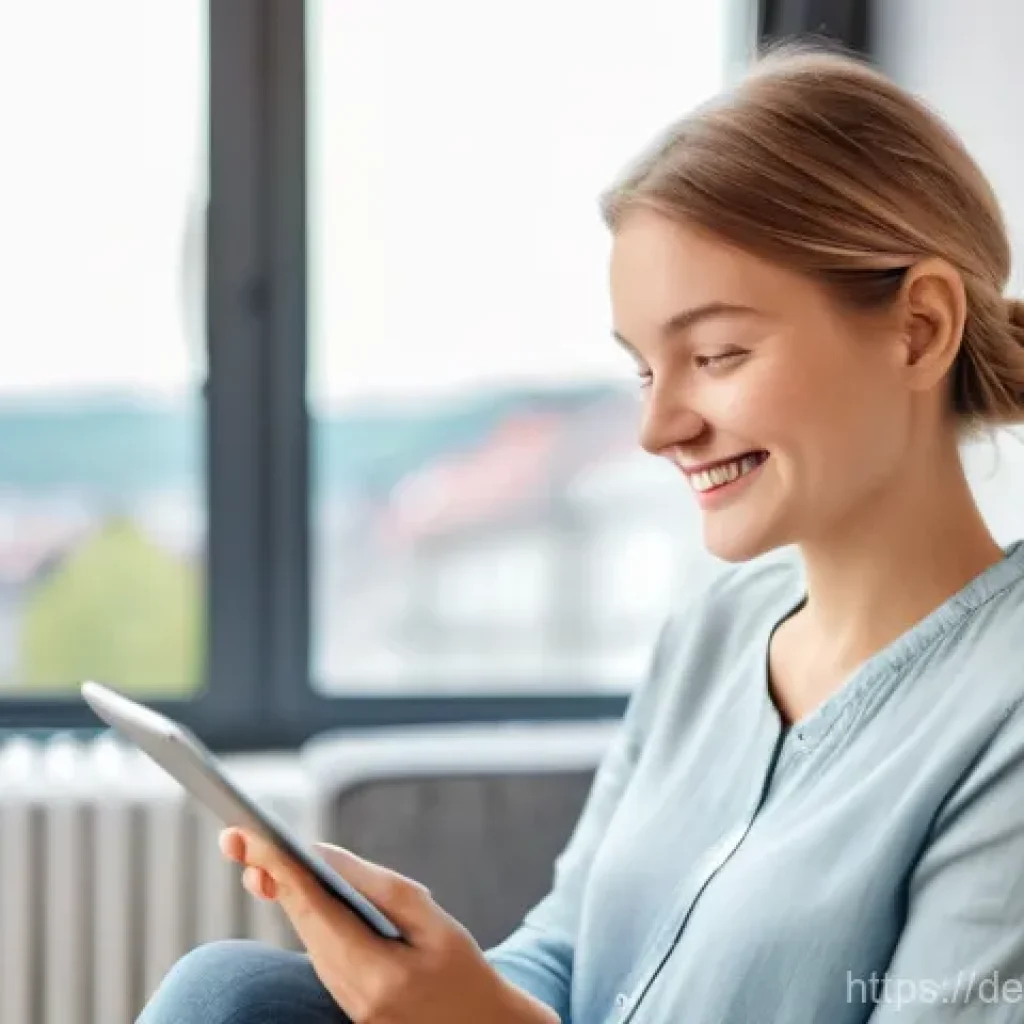 온라인 자산 관리 플랫폼 비교 - **Prompt for a Beginner-Friendly Platform:**
    "A bright, inviting image of a young German woman i...