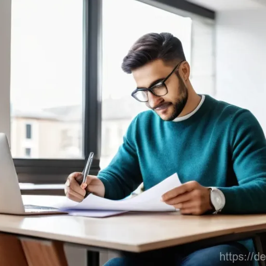 재무 자산 정리의 기초 - **Prompt:** A diverse individual, appearing to be in their late 20s to early 40s, sits comfortably a...